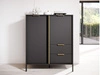 Kommode mit Türen und Schubladen Drino Anthrazit