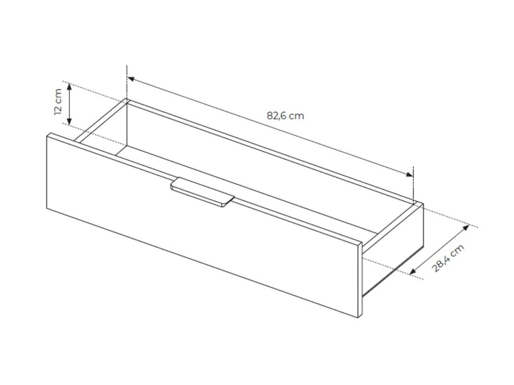 Kommode mit Türen und Schubladen Lumina Eiche Dunin