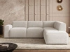 Ecksofa L-Form Rechts Eluno Hellbeige