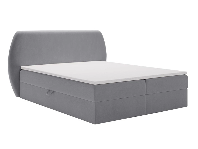 Boxspringbett mit Bettkasten 120x200 Bogota Dunkelgrau
