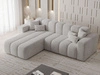 Ecksofa L-Form Links Nork Grau