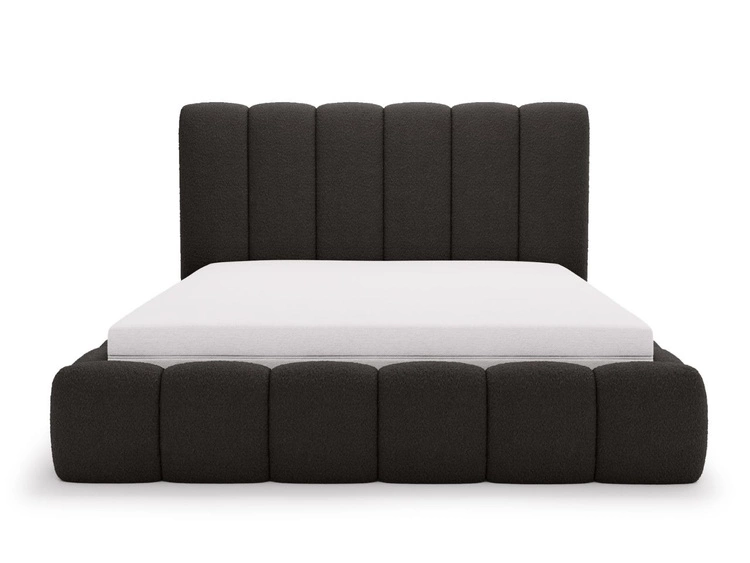 Polsterbett mit Bettkasten und Lattenrost 200x200 Imperial Schwarz