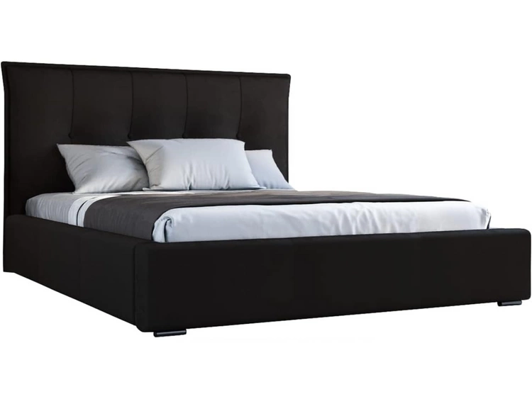 Polsterbett mit Bettkasten und Lattenrost 120x200 Valencia Schwarz