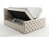 Boxspringbett mit Bettkasten 180x200 Montego Creme