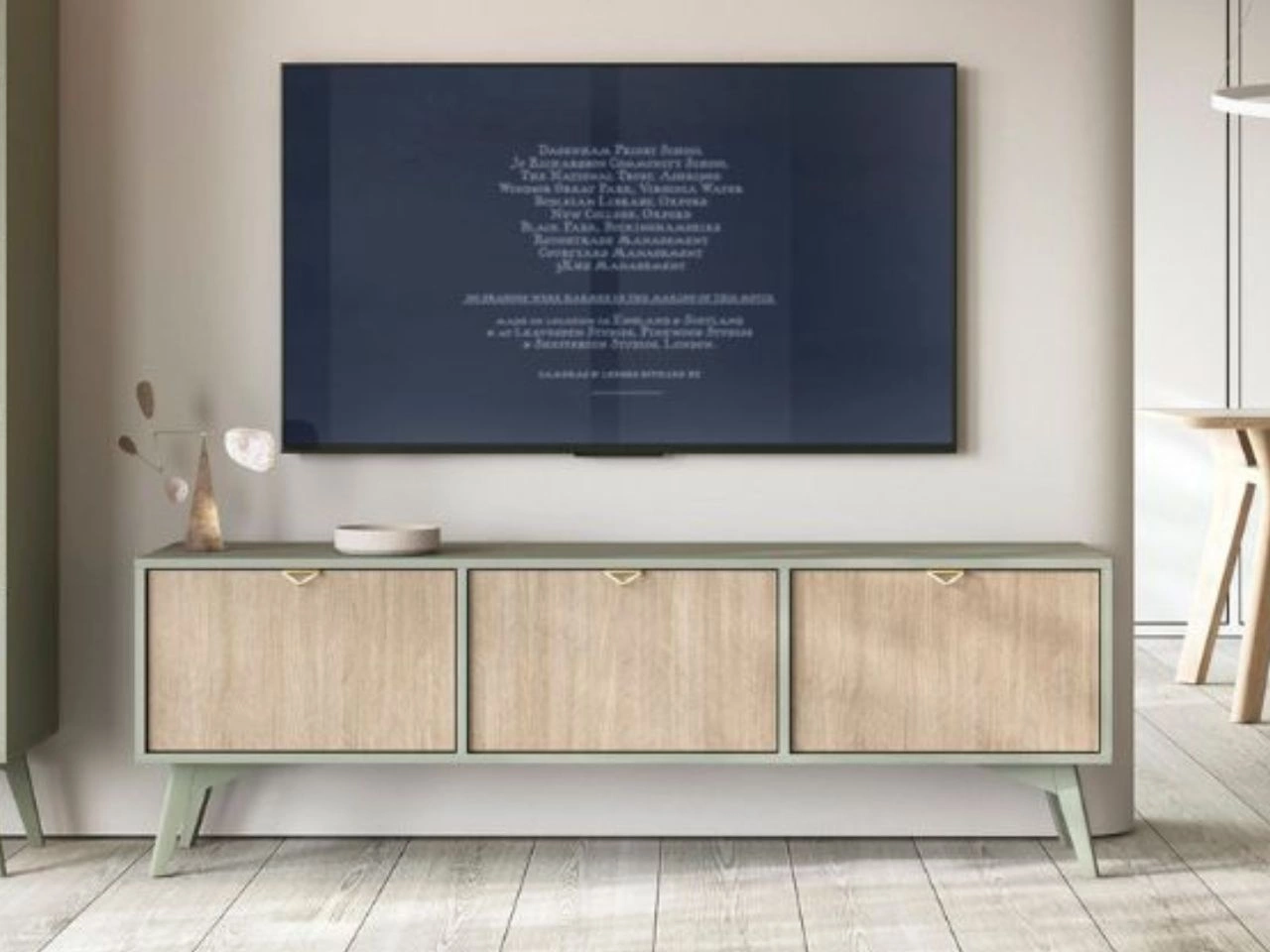 TV-Lowboard mit Türen Modena Grün