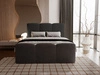Boxspringbett mit Bettkasten 180x200 Campi Schwarz