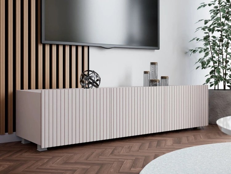 TV-Lowboard mit Türen 150 cm Kioto Cashmere