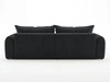 Ecksofa L-Form Rechts mit Schlaffunktion und Bettkasten Bonno Schwarz