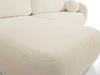 Ecksofa L-Form Links mit Schlaffunktion und Bettkasten Oreo Beige