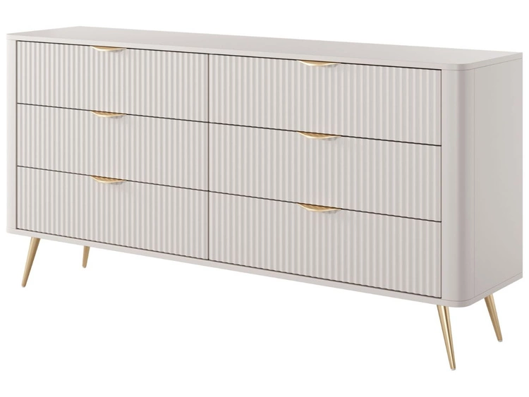 Kommode mit 6 Schubladen Latina Beige