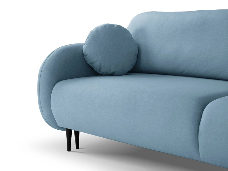 Schlafsofa mit Bettfunktion und Bettkasten Alta Blau