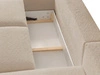 Ecksofa L-Form mit Schlaffunktion und Bettkasten Avelin Links Beige