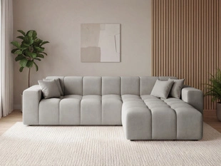 Ecksofa L-Form Rechts Moderne Ecksofa Loopo Grau