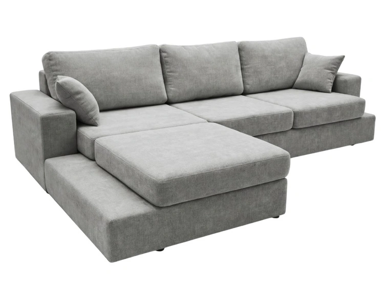 Ecksofa L-Form fürs Wohnzimmer Nesto Links Grau
