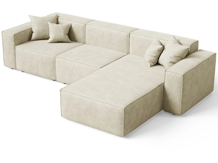 Ecksofa L-Form Rechts Arizona Beige