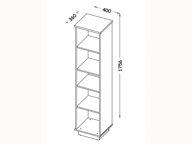 Set industrial Wohnzimmermöbel Lavore Wotan Eiche, Schwarz matt