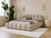 Polsterbett mit Stauraum und Lattenrost 140x200 Cloud Soft Beige