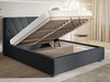 Polsterbett mit Bettkasten und Lattenrost 120x200 Tivoli Dunkelblau