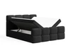 Boxspringbett mit Bettkasten 120x200 Rivon Schwarz