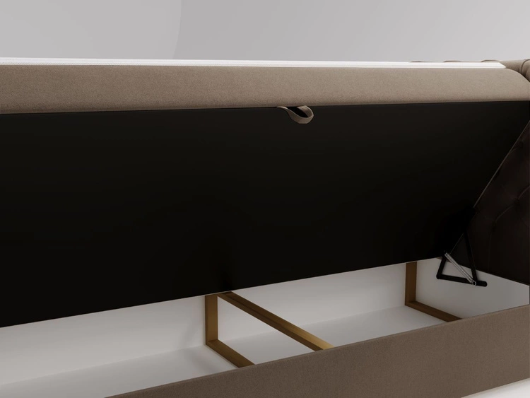 Boxspringbett mit Bettkasten 160x200 Montego Braun