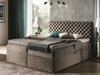 Boxspringbett mit Bettkasten 200x200 Cleo Beige