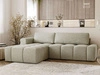 Ecksofa L-Form Links mit Schlaffunktion und Bettkasten Lana Beige