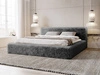 Polsterbett mit Bettkasten und Lattenrost 120x200 Enjoy Grau