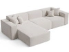 Ecksofa L-Form Links Arizona Beige