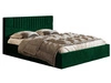 Polsterbett mit Bettkasten und Lattenrost 160x200 Lido Grün
