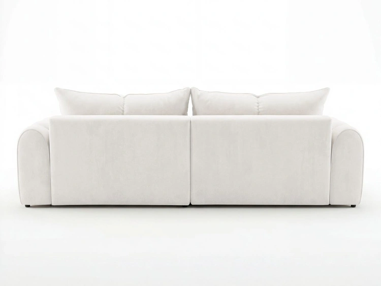 Ecksofa L-Form Links mit Schlaffunktion und Bettkasten Bonno Creme