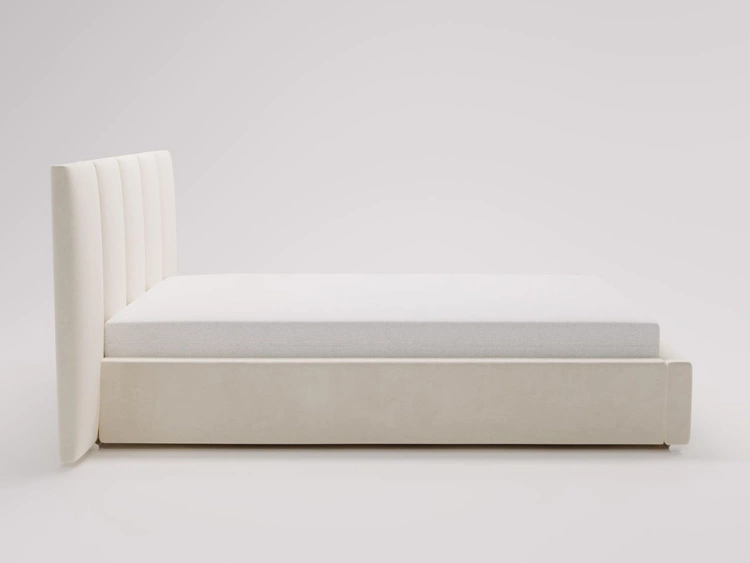 Polsterbett mit Bettkasten und Lattenrost 160x200 Lizbona  Braun