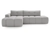 Ecksofa L-Form Links mit Schlaffunktion und Bettkasten Montero Grau