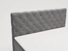 Boxspringbett mit Bettkasten 180x200 Lunaris Grau