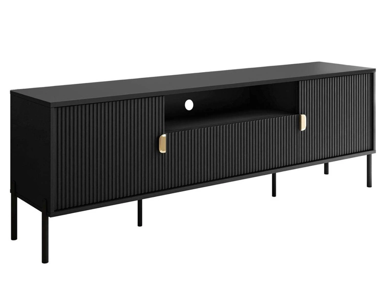 179 cm \ Mattschwarz \ Schwarz