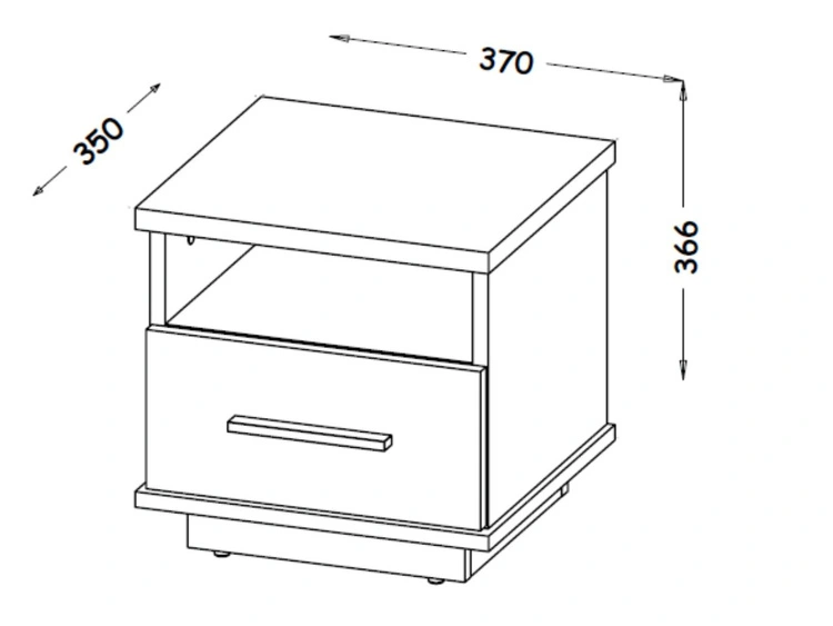 Schlafzimmermöbelset im Industriestil Lavore Wotan Eiche, Schwarz matt