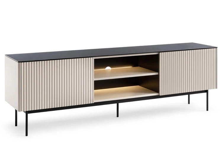 Wohnzimmerset mit Led Auroé Kaschmir