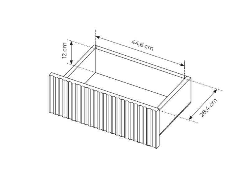 Kommode mit Türen und Schubladen 154 Gradimento Eiche Cremona