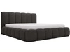 Polsterbett mit Bettkasten und Lattenrost 200x200 Cloud Bouclé-Stoff Schwarz