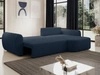 Ecksofa L-Form mit Schlaffunktion und Bettkasten Avessio Dunkelblau