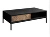 Couchtisch mit Stauraum Tavio Schwarz