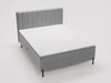 Boxspringbett mit Bettkasten 160x200 Primavera Hellgrau