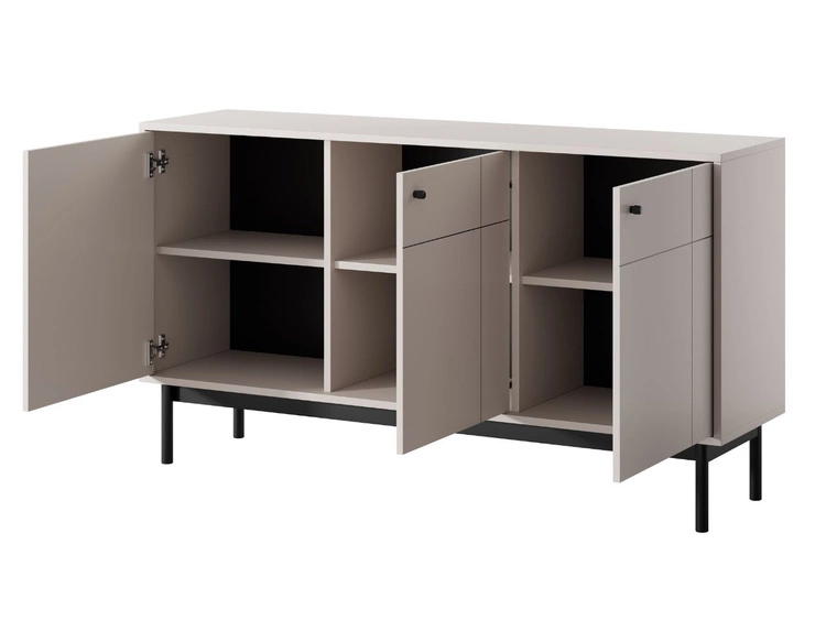 Dreitürige Kommode Julio Cashmere