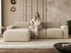 Ecksofa L-Form Links Lavia Beige