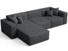 Ecksofa L-Form Links Arizona Dunkelgrau
