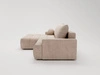 Ecksofa L-Form mit Schlaffunktion und Bettkasten Havi Links Beige