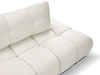 Ecksofa L-Form Links mit Schlaffunktion und Bettkasten Sile L Creme