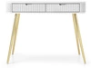 Schminktisch Viva Weiß mit Goldene Beinen