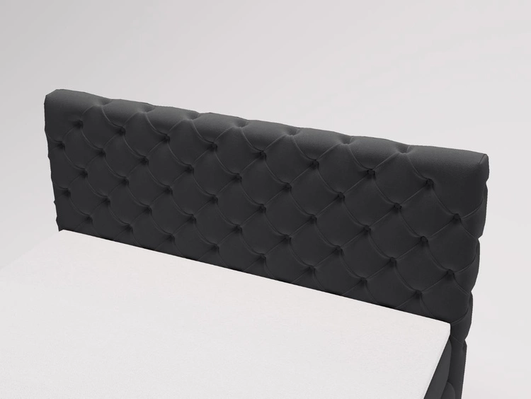 Boxspringbett mit Bettkasten 140x200 Canolo Schwarz