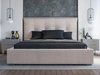 Polsterbett mit Bettkasten und Lattenrost 120x200 Valencia Beige