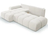 Ecksofa L-Form Links mit Schlaffunktion und Bettkasten Sile L Hellbeige